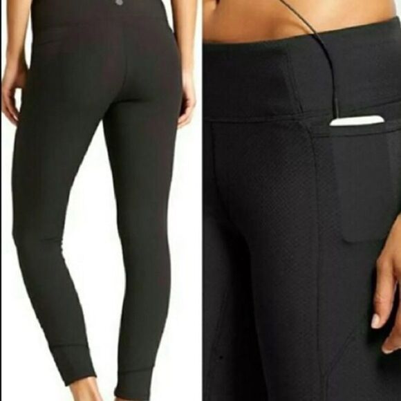 Athleta Pants - Athleta Sleek Breathable Active Ankle Pant Black M‎